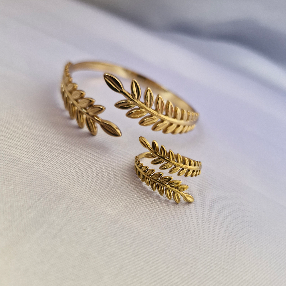 high-leaves-arm-cuff-and-ring-set